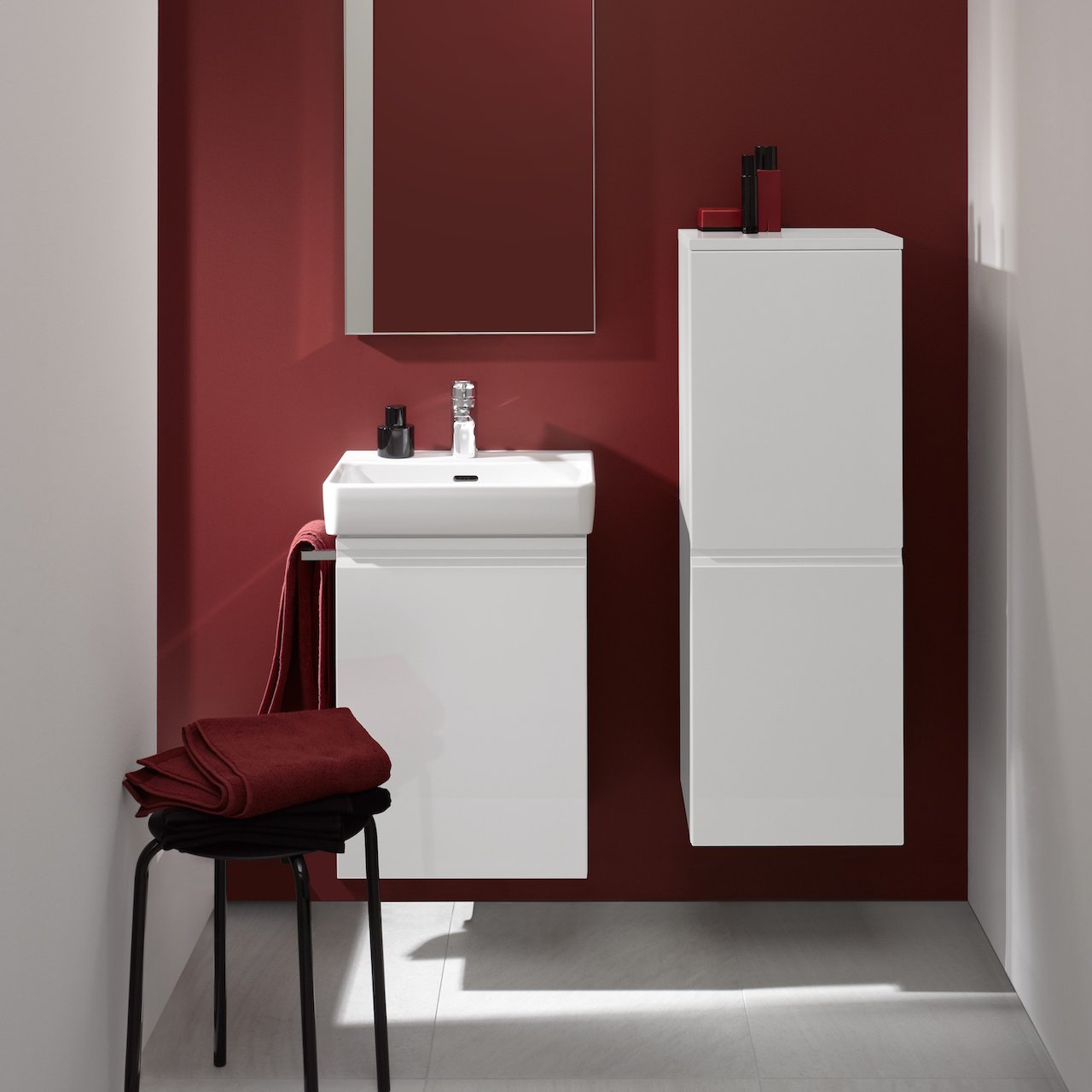 LAUFEN PRO S SERVANTSKAP 41,5 CM VENSTRE HVIT MATT