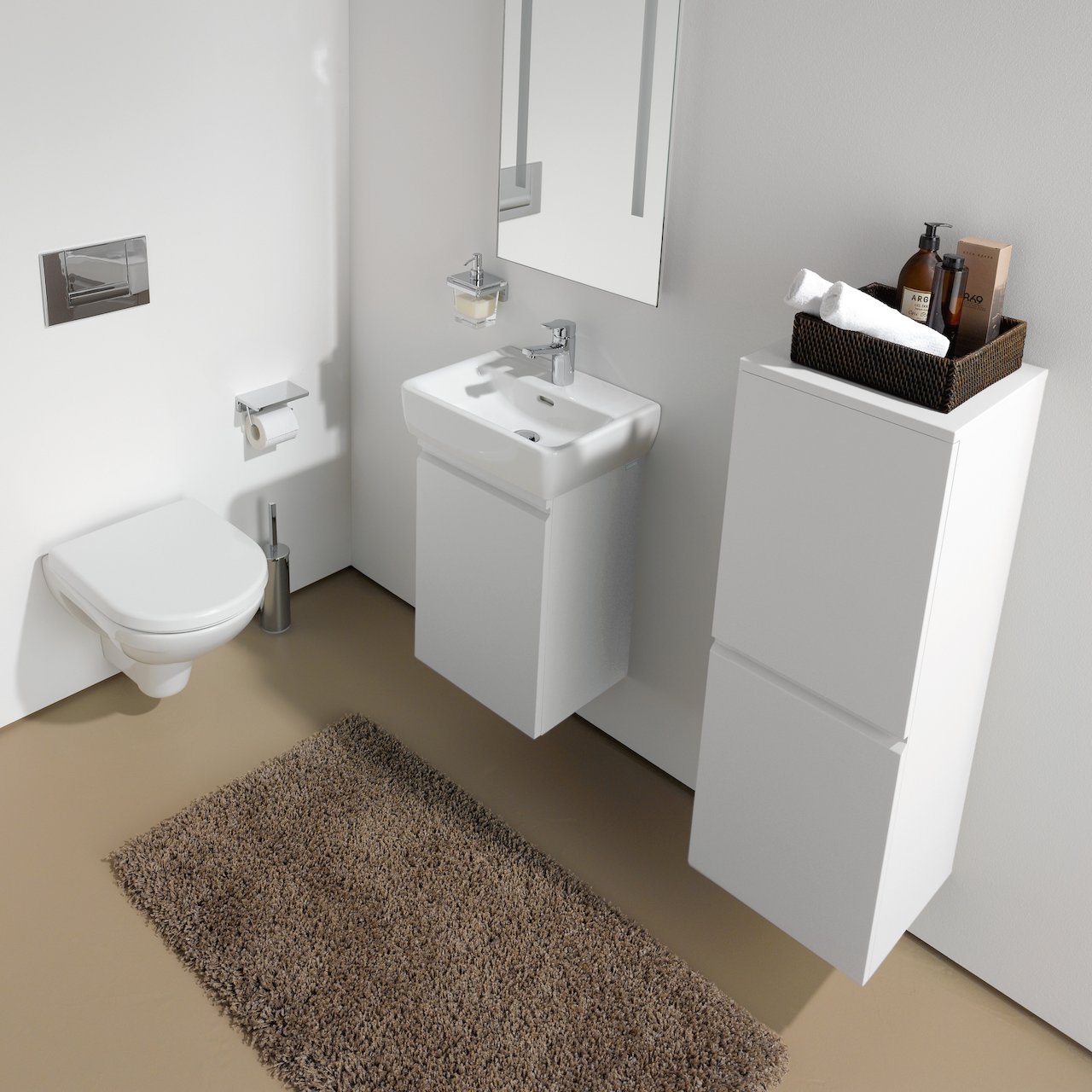 LAUFEN PRO S SERVANTSKAP 41,5 CM HØYRE HVIT MATT LAUFEN PRO S SERVANTSKAP 41,5 CM HØYRE HVIT MATT