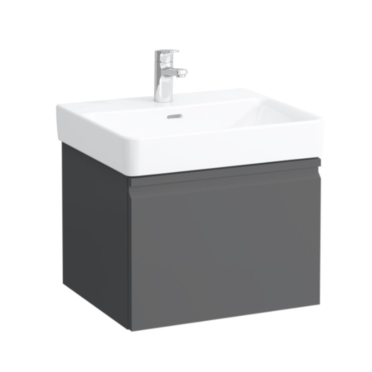 LAUFEN PRO S SERVANTSKAP 52 CM 1 SKUFF GRAFITTGRÅ LAUFEN PRO S SERVANTSKAP 52 CM 1 SKUFF GRAFITTGRÅ