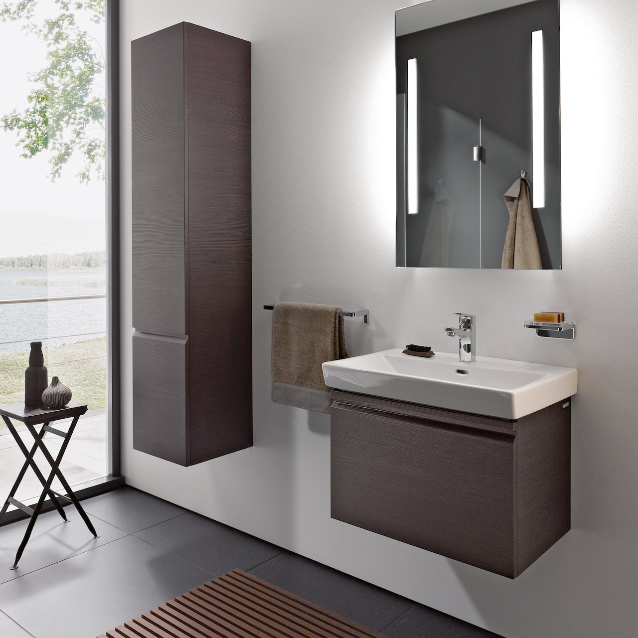 LAUFEN PRO S SERVANTSKAP 57 CM 1 SKUFF & 1 INNVENDIG SKUFF WENGE LAUFEN PRO S SERVANTSKAP 57 CM 1 SKUFF & 1 INNVENDIG SKUFF WENGE