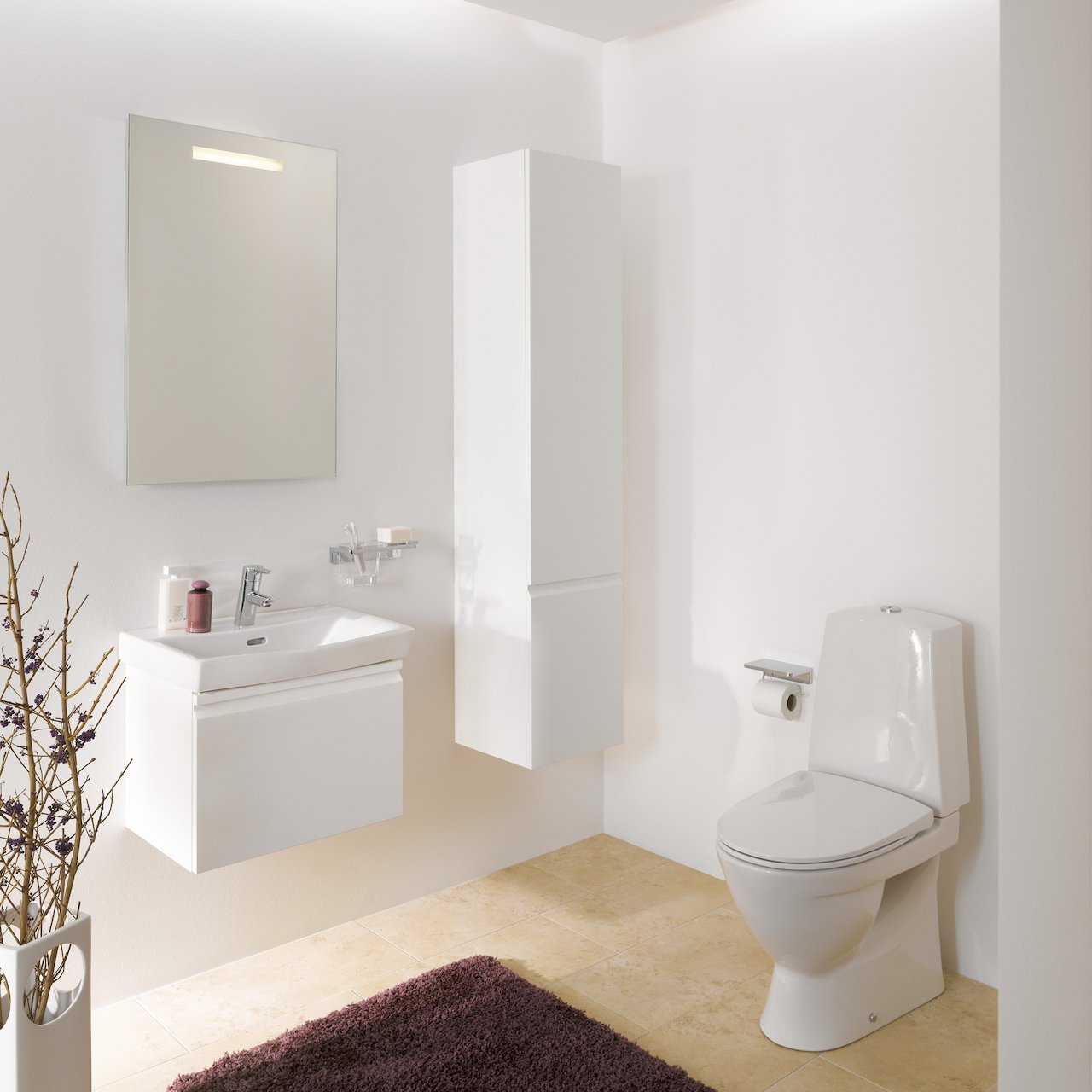 LAUFEN PRO S SERVANTSKAP 61 CM 1 SKUFF HVIT MATT LAUFEN PRO S SERVANTSKAP 61 CM 1 SKUFF HVIT MATT