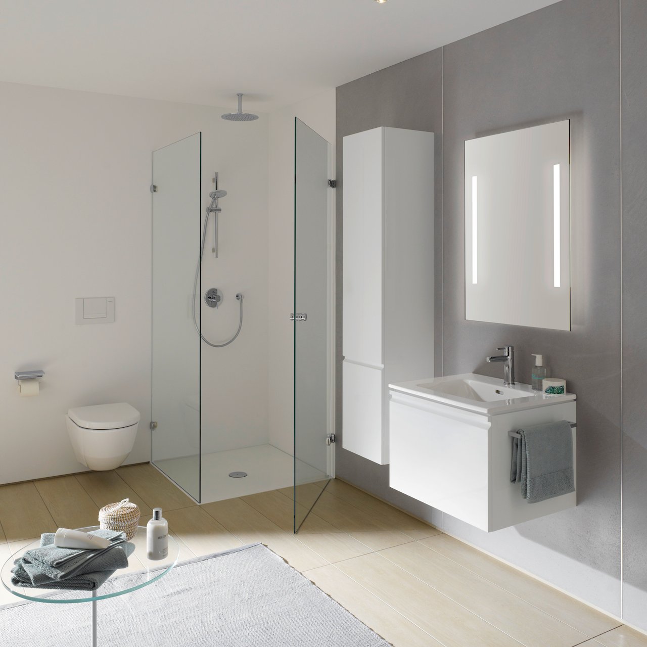 LAUFEN PRO S SERVANTSKAP 66,5 CM 1 SKUFF & 1 INNVENDIG SKUFF HVIT MATT