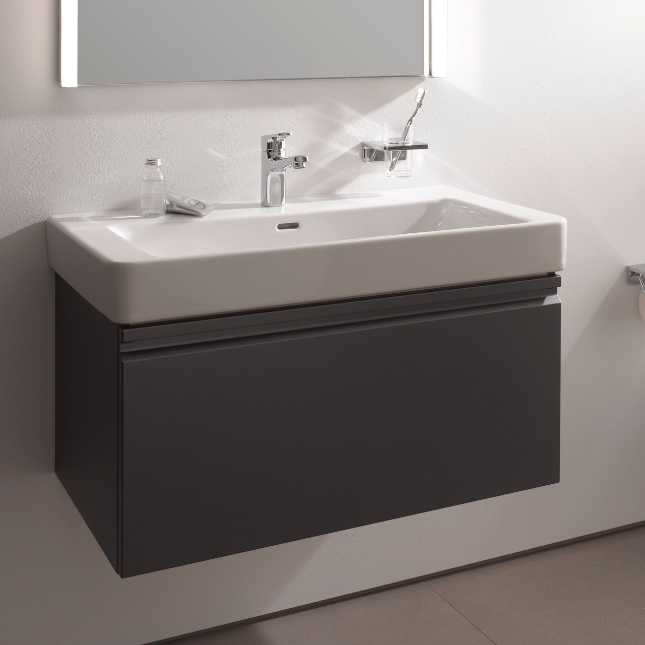 LAUFEN PRO S SERVANTSKAP 81 CM 1 SKUFF GRAFITTGRÅ