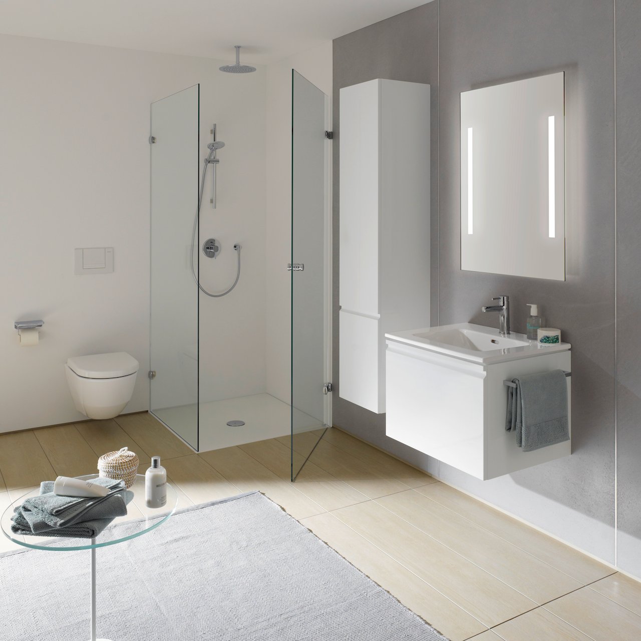 LAUFEN PRO S SERVANTSKAP 101 CM 1 SKUFF & 1 INNVENDIG SKUFF HVIT MATT