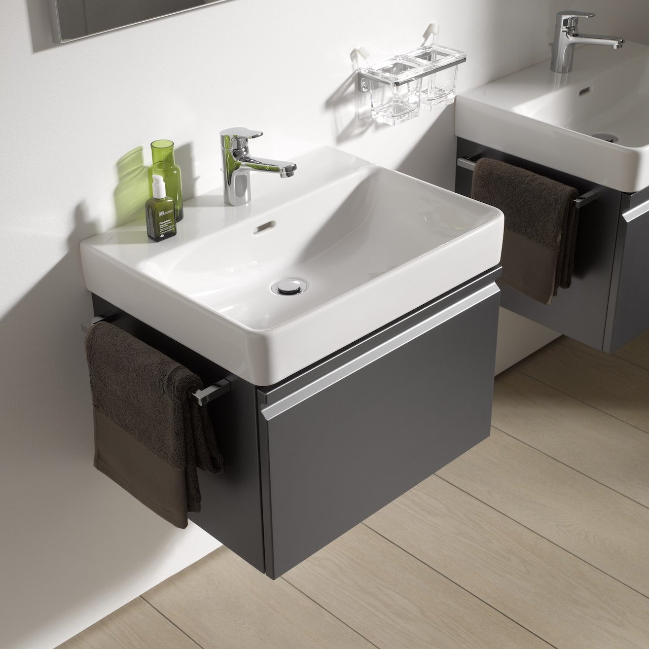 LAUFEN PRO N SERVANTSKAP 52 CM 1 SKUFF & 1 INNVENDIG SKUFF GRAFITTGRÅ