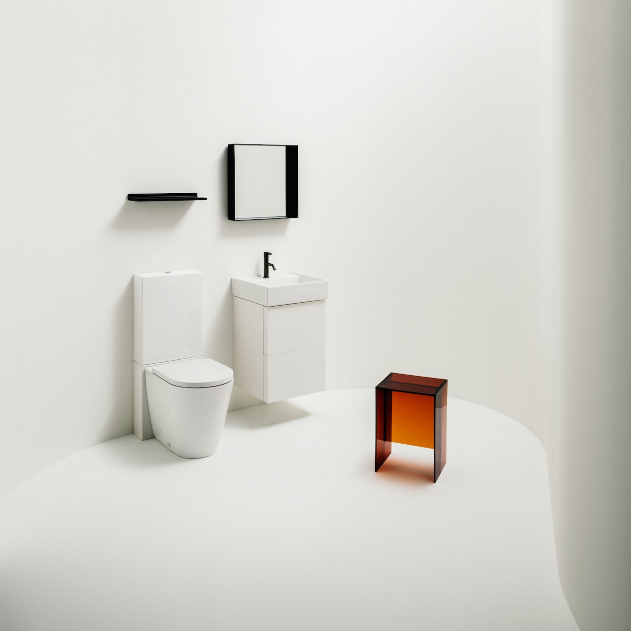 LAUFEN KARTELL HYLLE VEGGMONTERT RØYKGRÅ LAUFEN KARTELL HYLLE VEGGMONTERT RØYKGRÅ