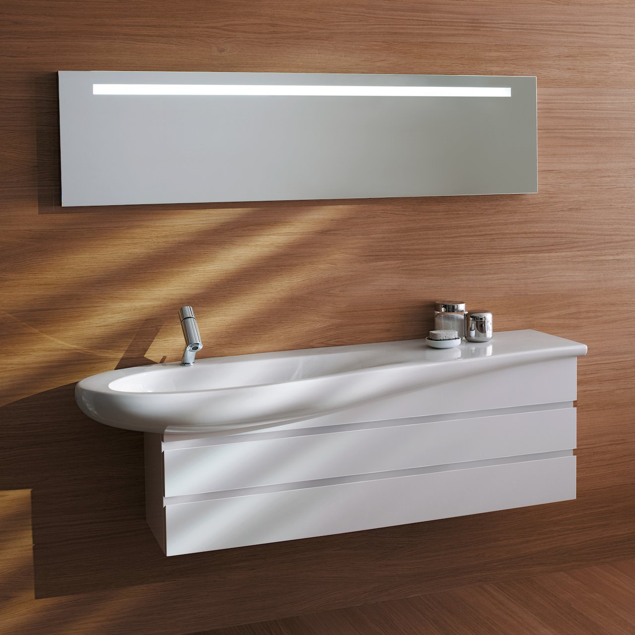 LAUFEN IL BAGNO ALESSI SERVANT 120X50 CM LCC HYLLE TIL HØYRE LCC HVIT