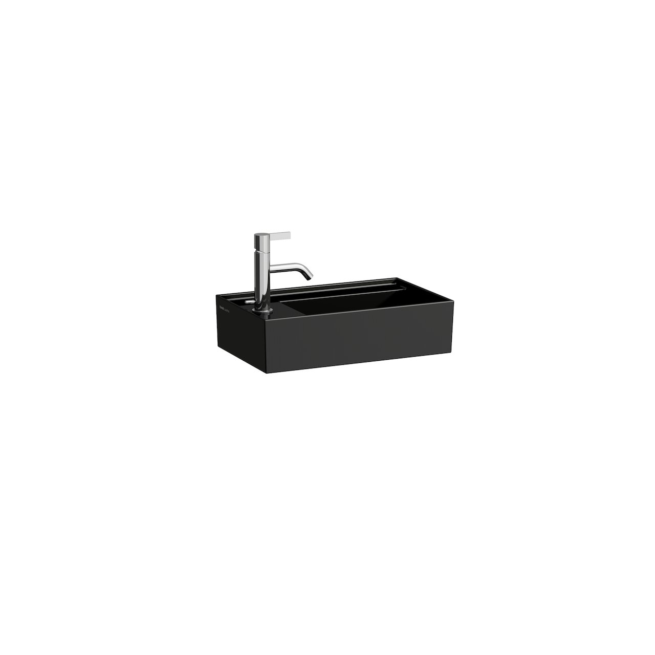 LAUFEN KARTELL SERVANT 46X28 CM VENSTRE U/OVERLØP SORT LAUFEN KARTELL SERVANT 46X28 CM VENSTRE U/OVERLØP SORT