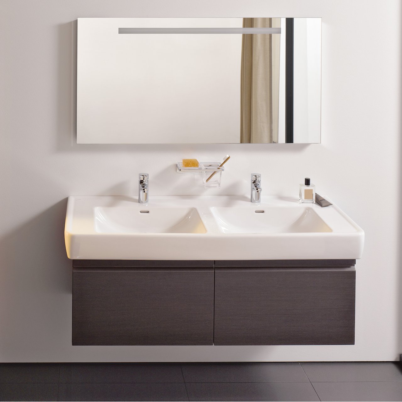 LAUFEN PRO S DOBBEL SERVANT 120X46,5 CM HVIT