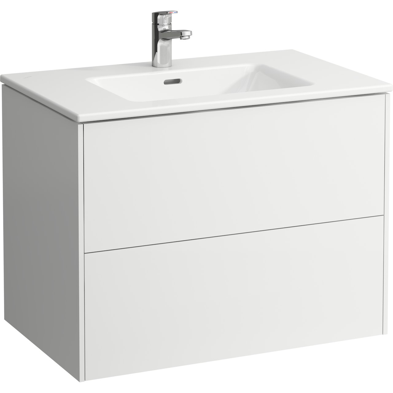 LAUFEN BASE MØBELPAKKE 80 CM M/ PRO S SLIM HÅNDVASK OG 2 SKUFFER, HVIT LAUFEN BASE MØBELPAKKE 80 CM M/ PRO S SLIM HÅNDVASK OG 2 SKUFFER, HVIT