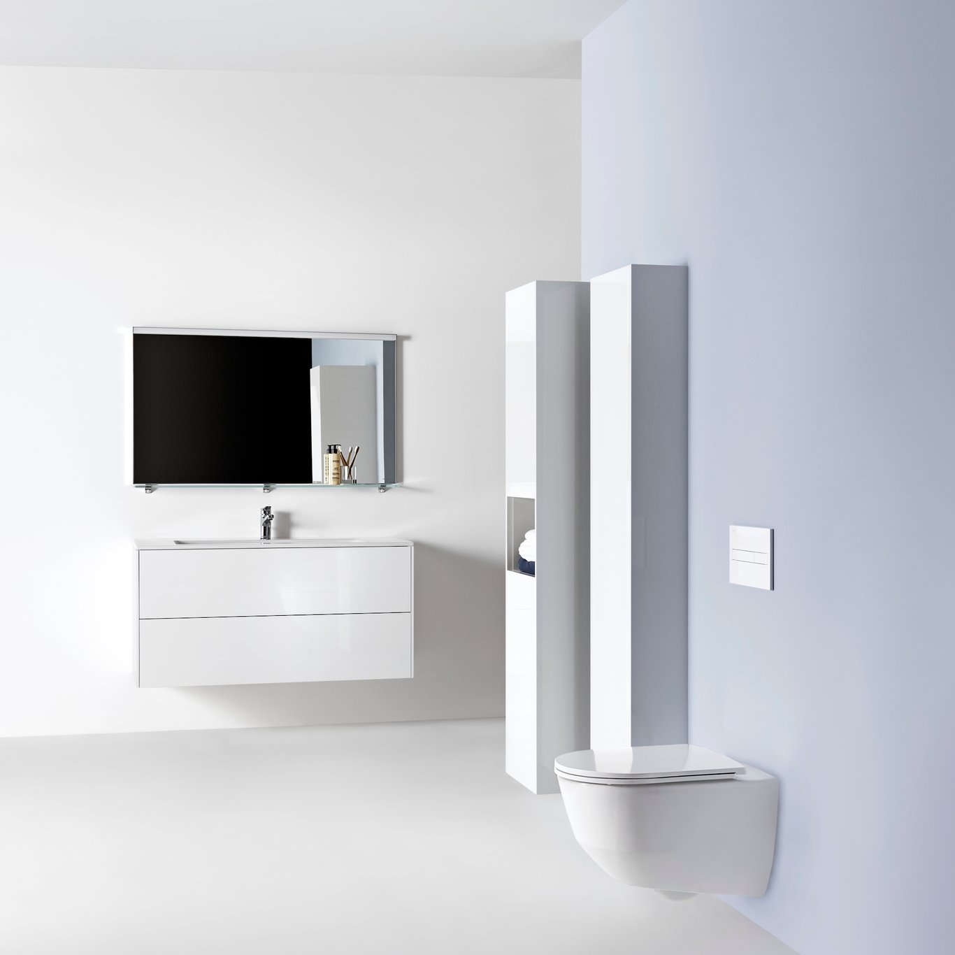 LAUFEN BASE BADEROMSMØBEL 120 M/2 ARMATURHULL LYS ALM LAUFEN BASE BADEROMSMØBEL 120 M/2 ARMATURHULL LYS ALM