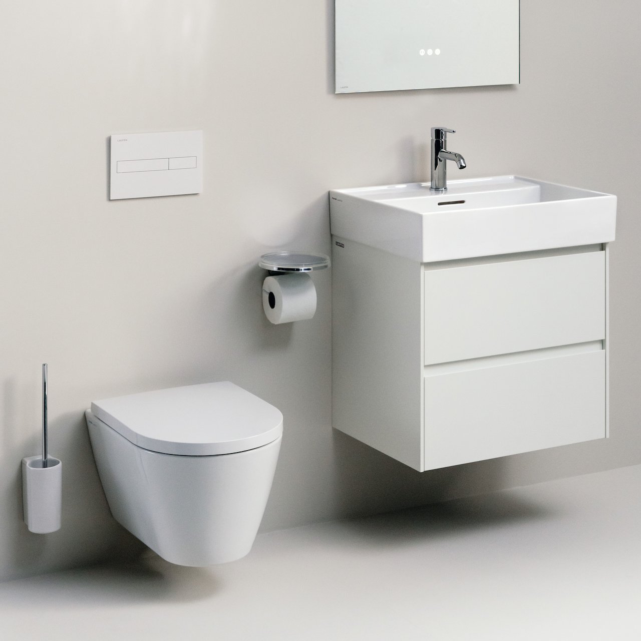 LAUFEN KARTELL KOMPAKT VEGGSKÅL RIMLESS 49X37 CM LCC HVIT LAUFEN KARTELL KOMPAKT VEGGSKÅL RIMLESS 49X37 CM LCC HVIT