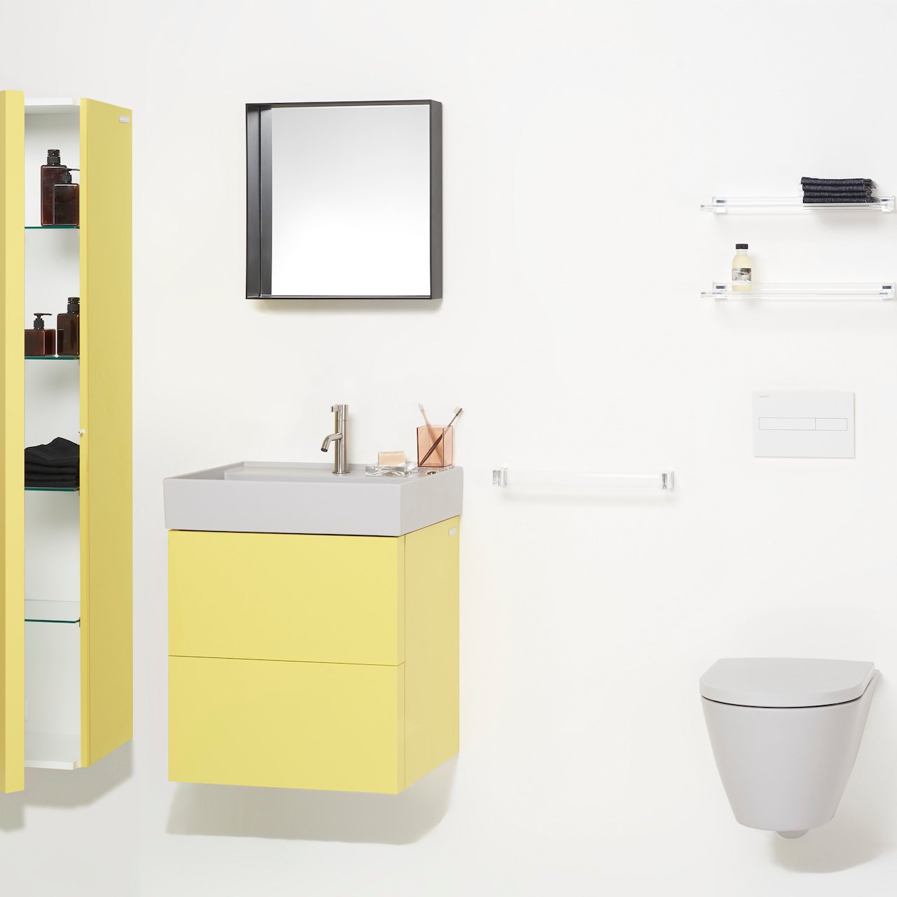 LAUFEN KARTELL KOMPAKT VEGGSKÅL RIMLESS 49X37 CM MATT GRÅ LAUFEN KARTELL KOMPAKT VEGGSKÅL RIMLESS 49X37 CM MATT GRÅ