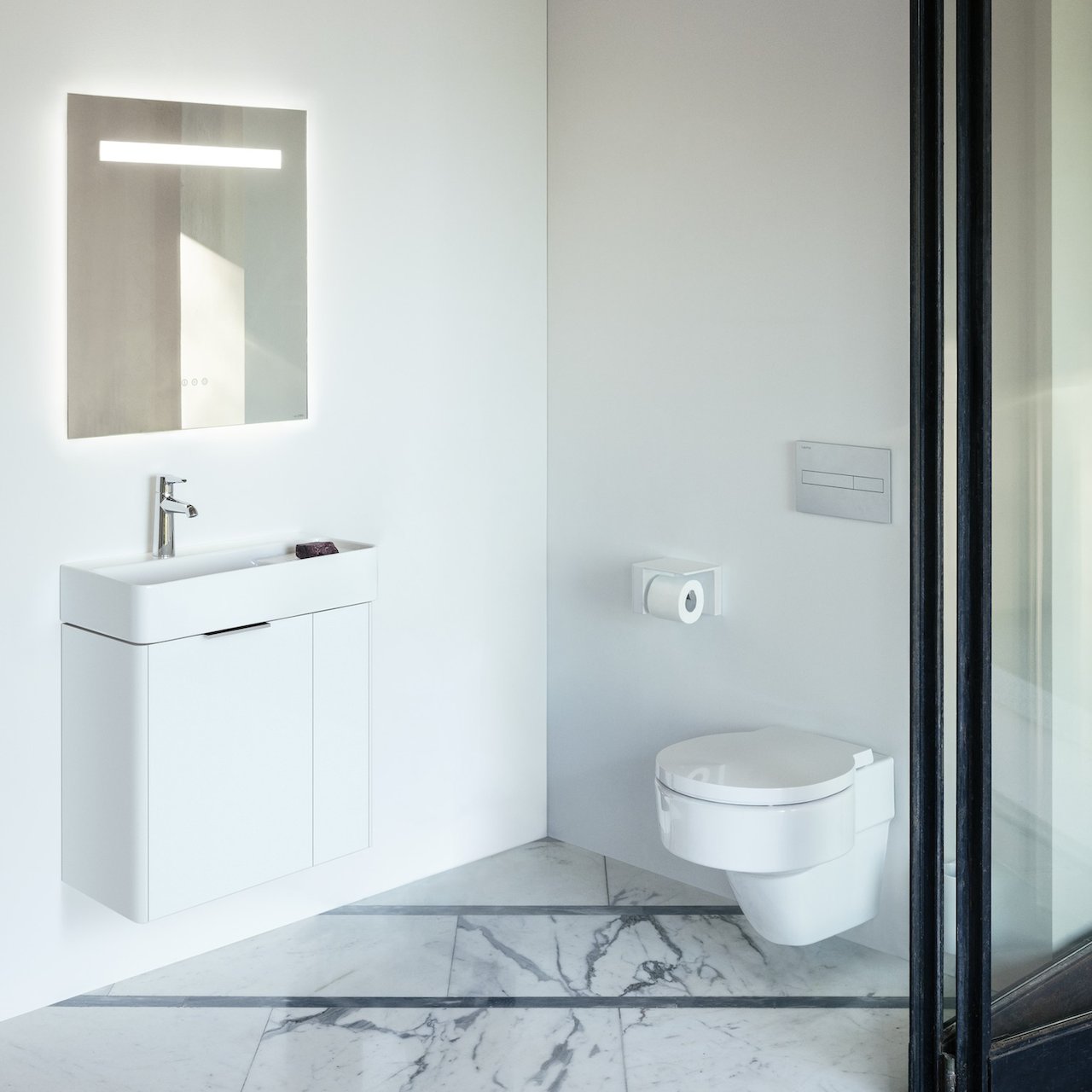 LAUFEN VAL TOALETTPAPIRHOLDER HØYRE MATT HVIT