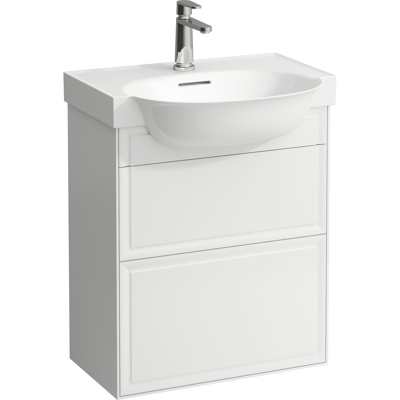 LAUFEN NEW CLASSIC UNDERSKAP 58 CM M/ 2 SKUFFER HVIT