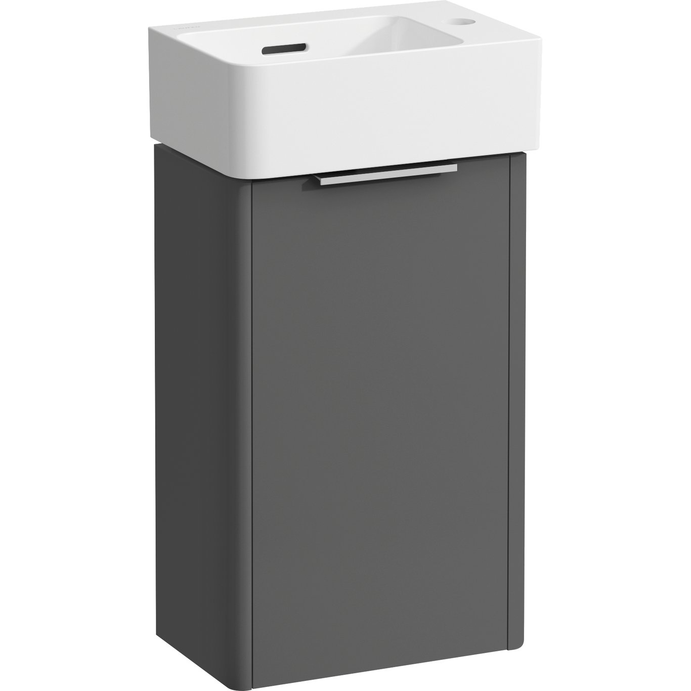 LAUFEN MØBELPAKKE BASE M/ SAPHIRKERAMIK SERVANT OG 1 DØR, TRAFFIC GREY LAUFEN MØBELPAKKE BASE M/ SAPHIRKERAMIK SERVANT OG 1 DØR, TRAFFIC GREY