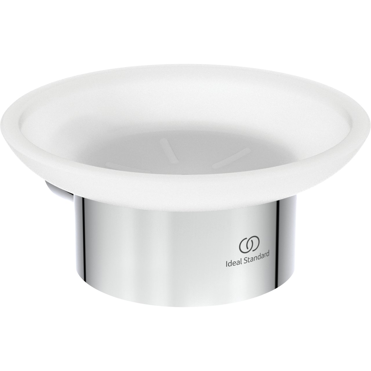 IDEAL STANDARD CONCA SÅPESKÅL RUND FROSTET/KROM IDEAL STANDARD CONCA SÅPESKÅL RUND FROSTET/KROM