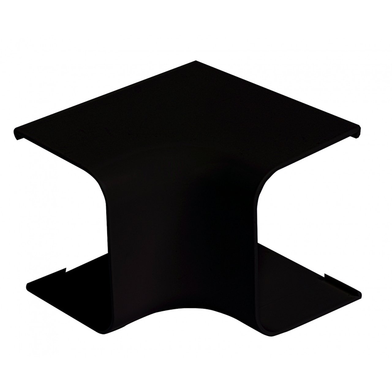 INNVENDIG BEND TIL KANAL 80X60MM SORT