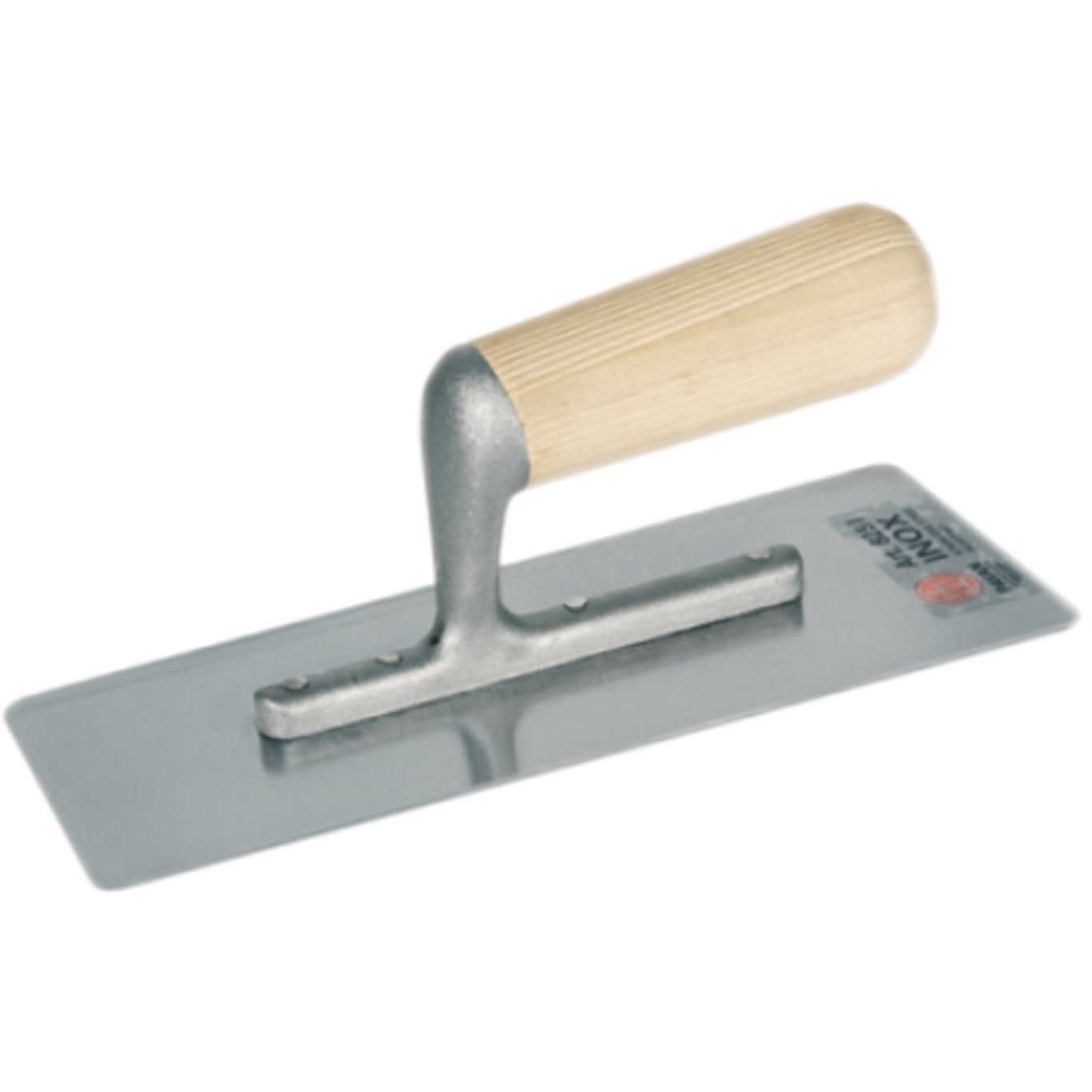 PAVAN GLATTEBRETT 280X120 MM I RUSTFRITT STÅL MED TREHÅNDTAK PAVAN GLATTEBRETT 280X120 MM I RUSTFRITT STÅL MED TREHÅNDTAK