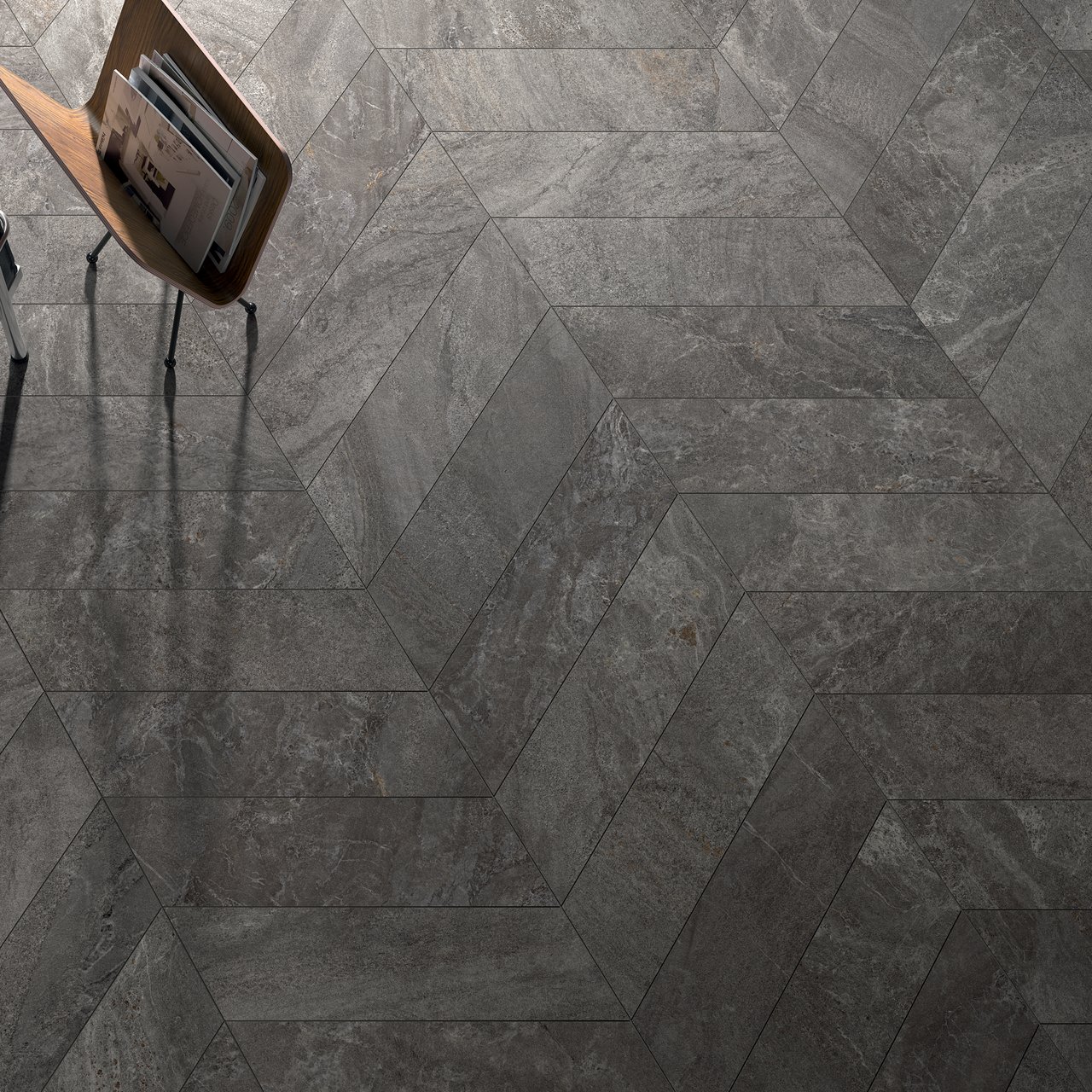 COTTAGE CHEVRON DARK NAT 14,5X49,8 9MM COTTAGE CHEVRON DARK NAT 14,5X49,8 9MM