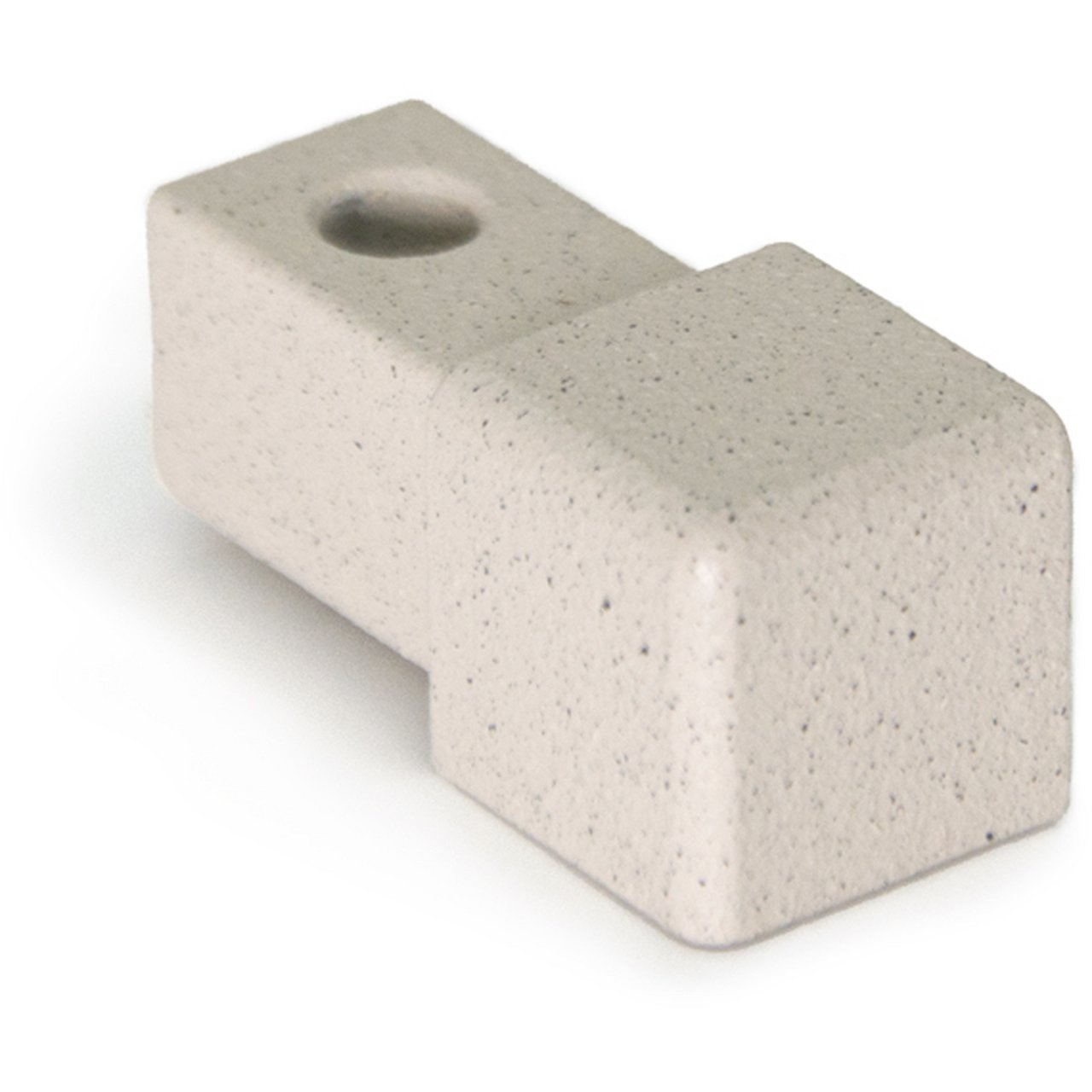 PROJOLLY FIRKANT SYMETRIC HJØRNESTYKKE STONE CREAM ALU 10 MM 2PK