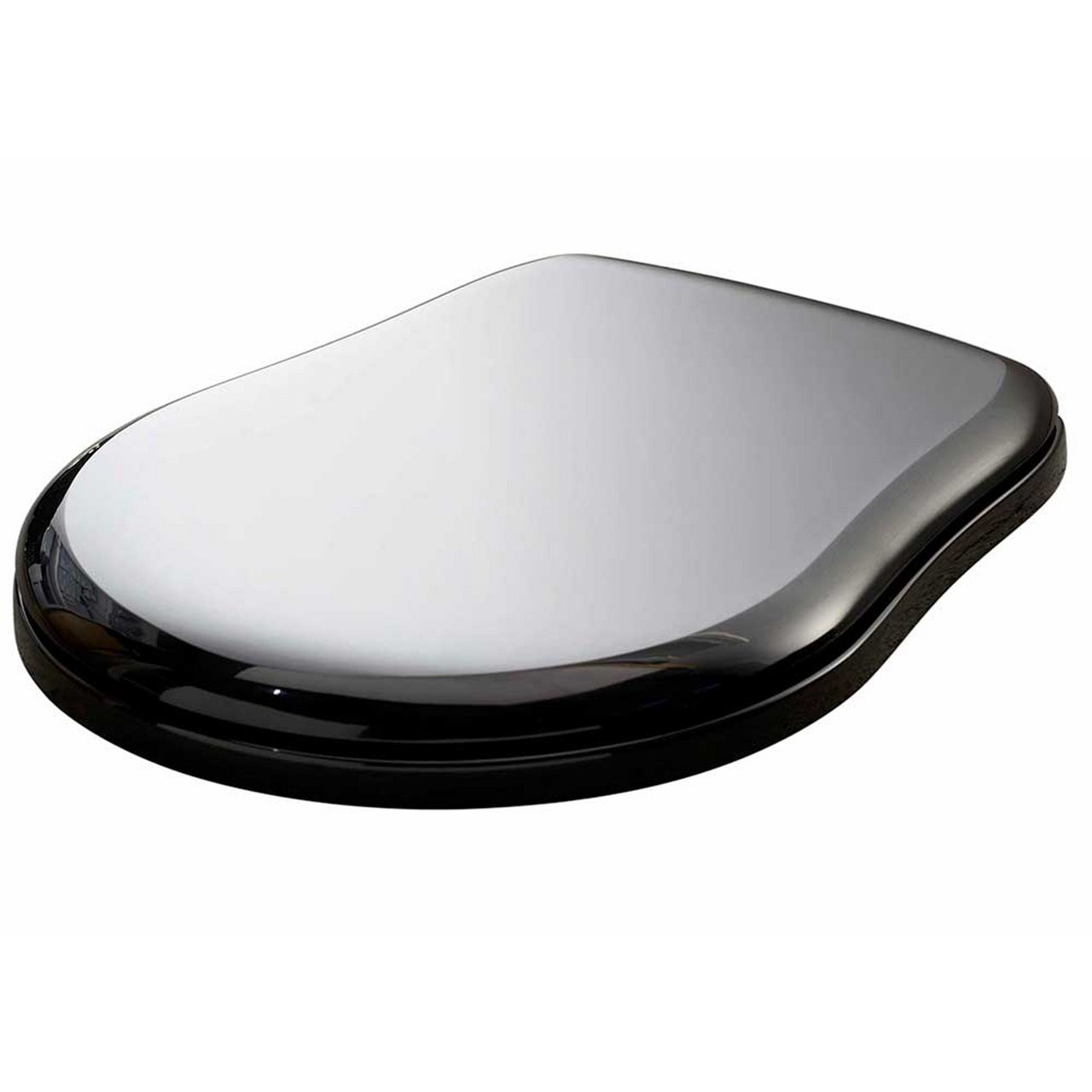 LAVABO RETRO TOALETTSETE BLANK SORT M/KROM BESLAG LAVABO RETRO TOALETTSETE BLANK SORT M/KROM BESLAG