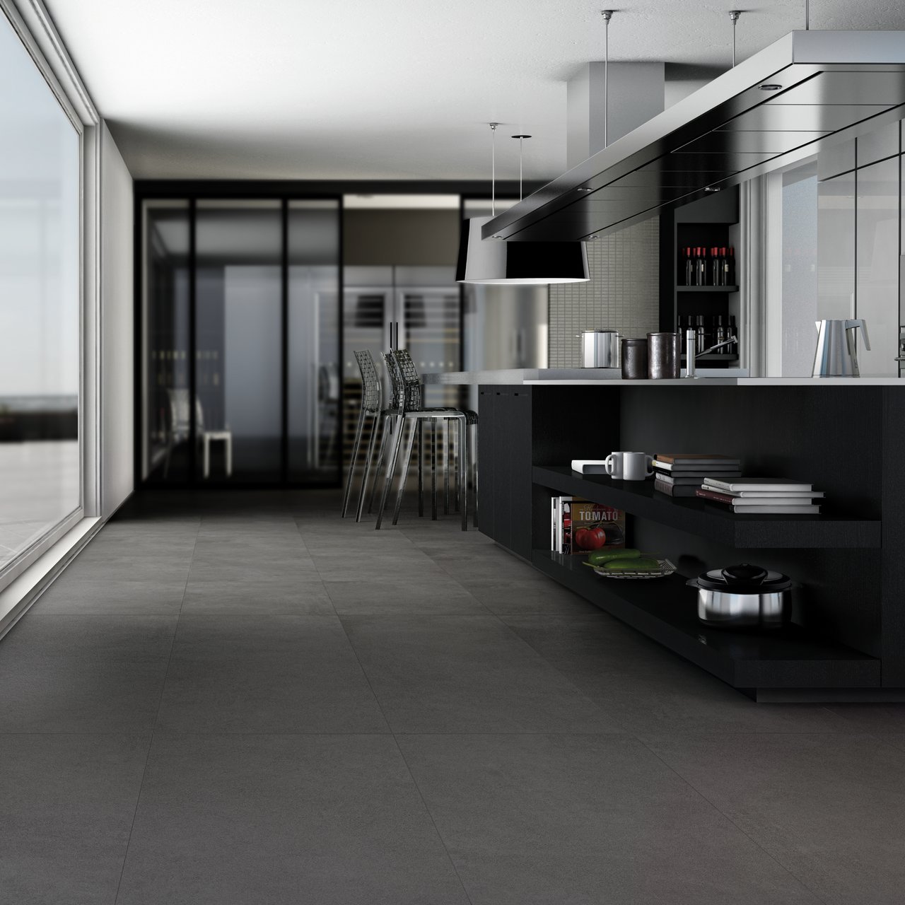 CEMENTO RASATO ANTRACITE 60X60 9MM CEMENTO RASATO ANTRACITE 60X60 9MM