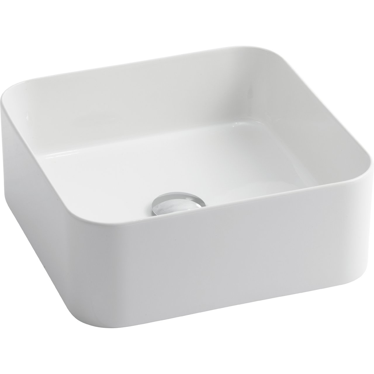 LAVABO MATE SLIM 40X40 PORSELEN SERVANT HVIT