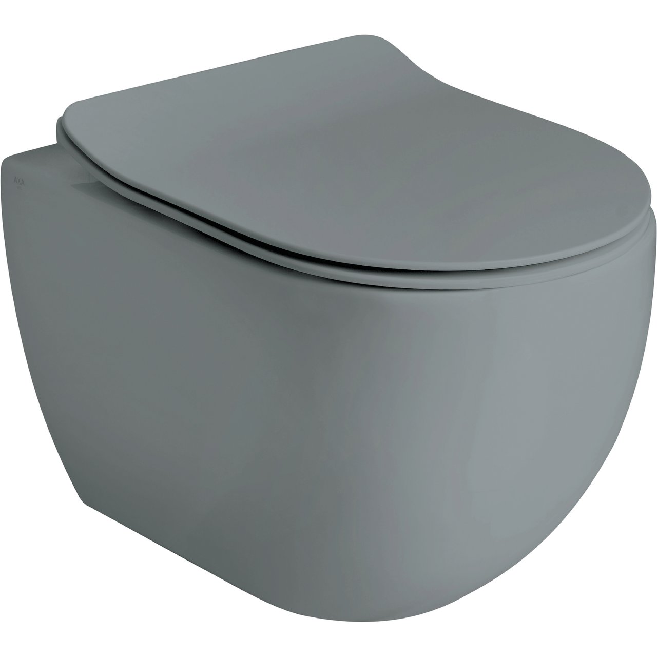 LAVABO GLOMP MINI RIMLESS VEGGHENGT TOALETT MATT GRÅ LAVABO GLOMP MINI RIMLESS VEGGHENGT TOALETT MATT GRÅ
