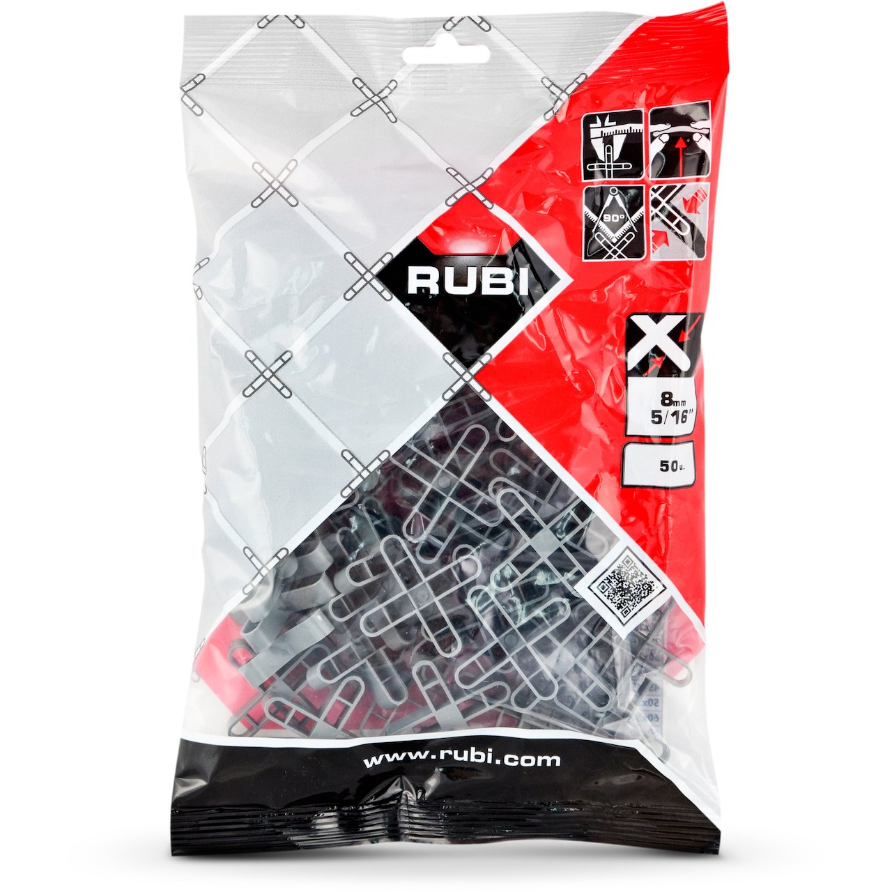 RUBI FLISEKRYSS 8MM 50 STK. RUBI FLISEKRYSS 8MM 50 STK.