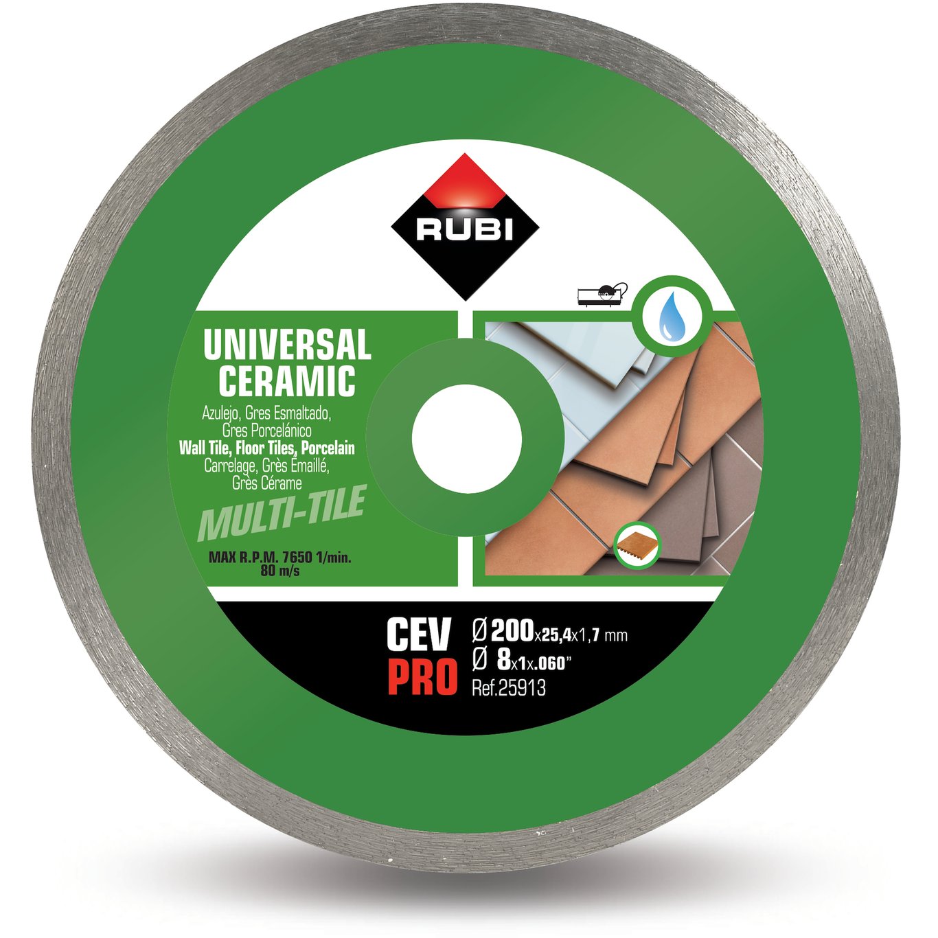 RUBI DIAMANTBLAD CEV 200 PRO VÅTSKJÆRING RUBI DIAMANTBLAD CEV 200 PRO VÅTSKJÆRING