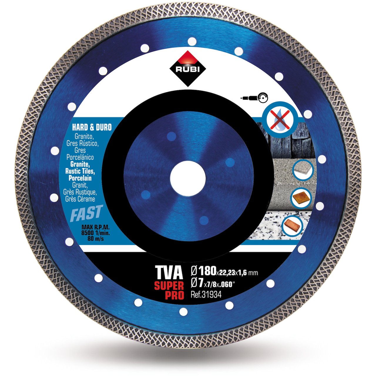 RUBI DIAMANTBLAD HEL TVA 180 SUPERPRO RUBI DIAMANTBLAD HEL TVA 180 SUPERPRO