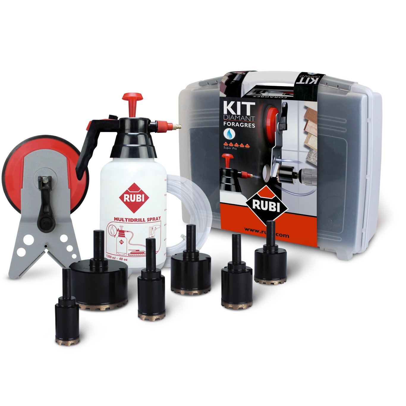 RUBI DIAMANTSETT VÅTBOR Ø 20, 28, 35, 43, 50, 68 MM RUBI DIAMANTSETT VÅTBOR Ø 20, 28, 35, 43, 50, 68 MM