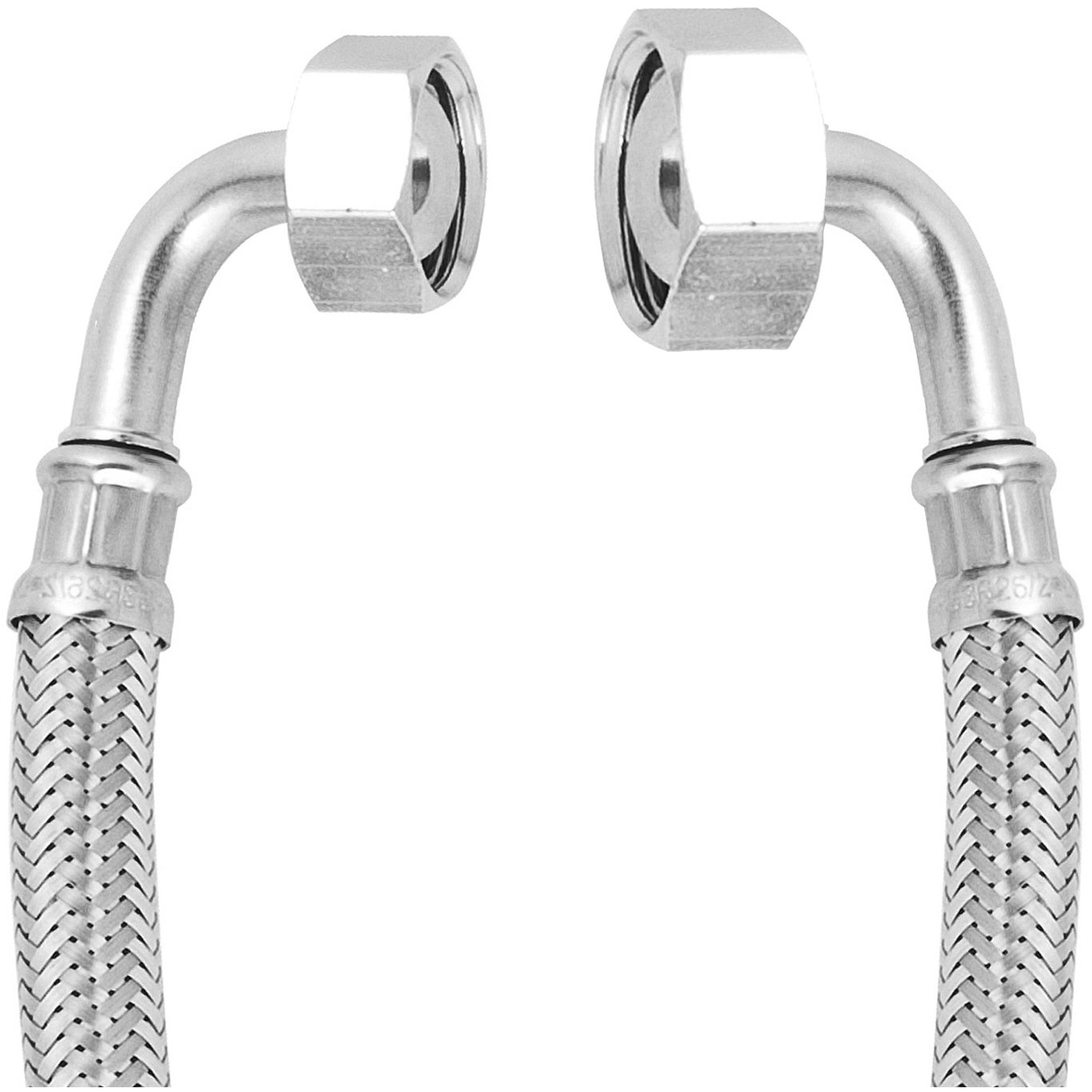 FLX TRYKKSLANGE 1/2" VINKEL X 3/4" VINKEL 80 CM