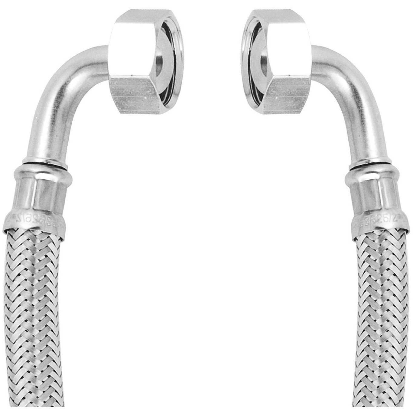 PEX TRYKKSLANGE 1/2" VINKEL X 1/2" VINKEL 80 CM PEX TRYKKSLANGE 1/2" VINKEL X 1/2" VINKEL 80 CM