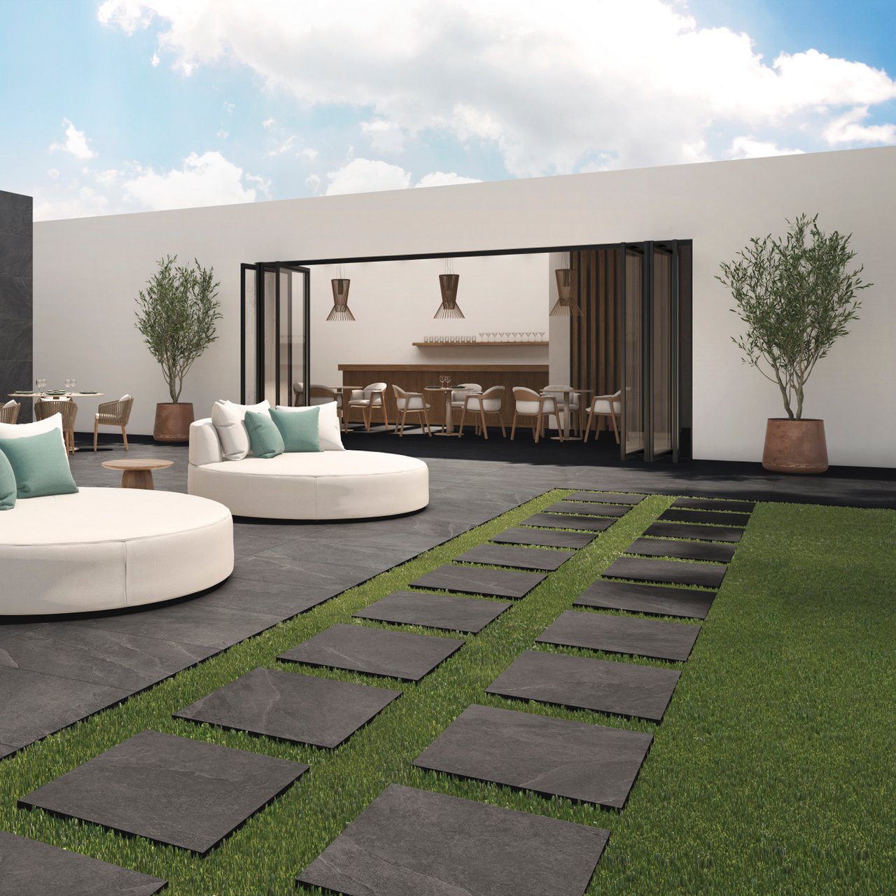 ARDESIA BLACK FLISHELLE 60X60 20MM ARDESIA BLACK FLISHELLE 60X60 20MM