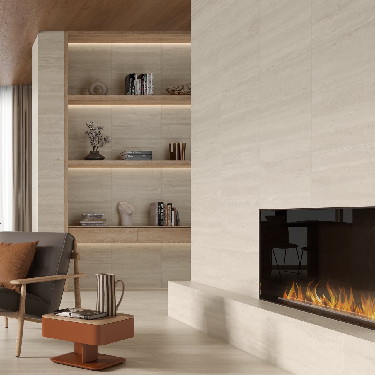 STRATOS VEIN BONE MATT 60X60 9MM