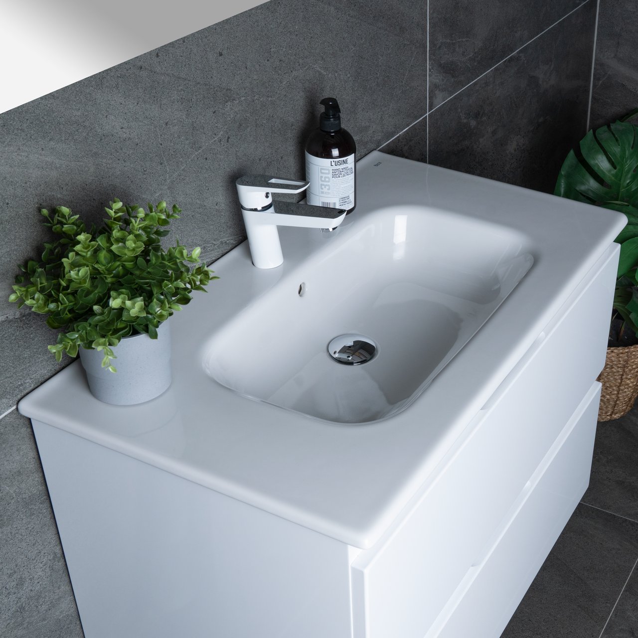 ROCA VICTORIA N SERVANT 80X46CM HVIT ROCA VICTORIA N SERVANT 80X46CM HVIT