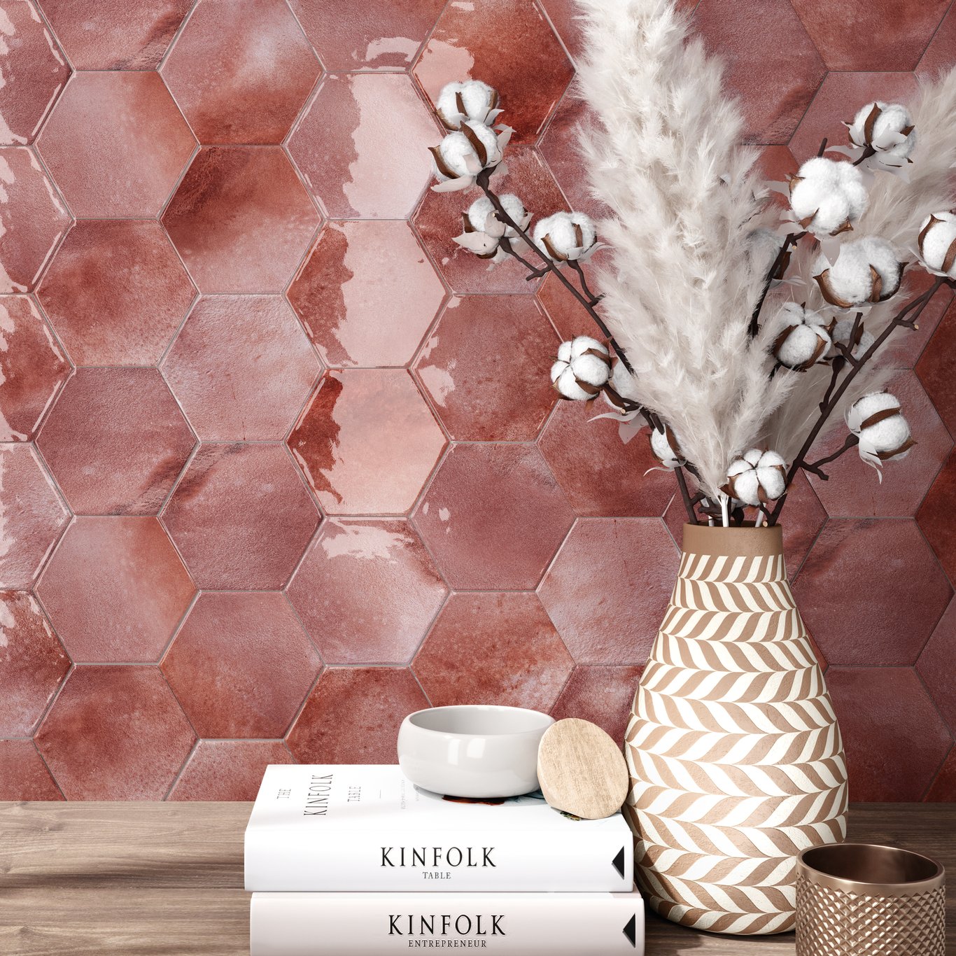 MOON HEXAGON GARNET 16X18 MOON HEXAGON GARNET 16X18