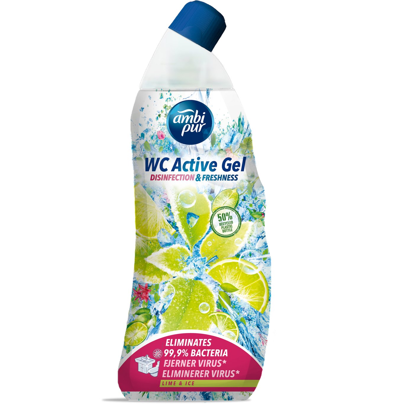 AMBI PUR WC ACTIVE GEL LIME & ICE 750ML