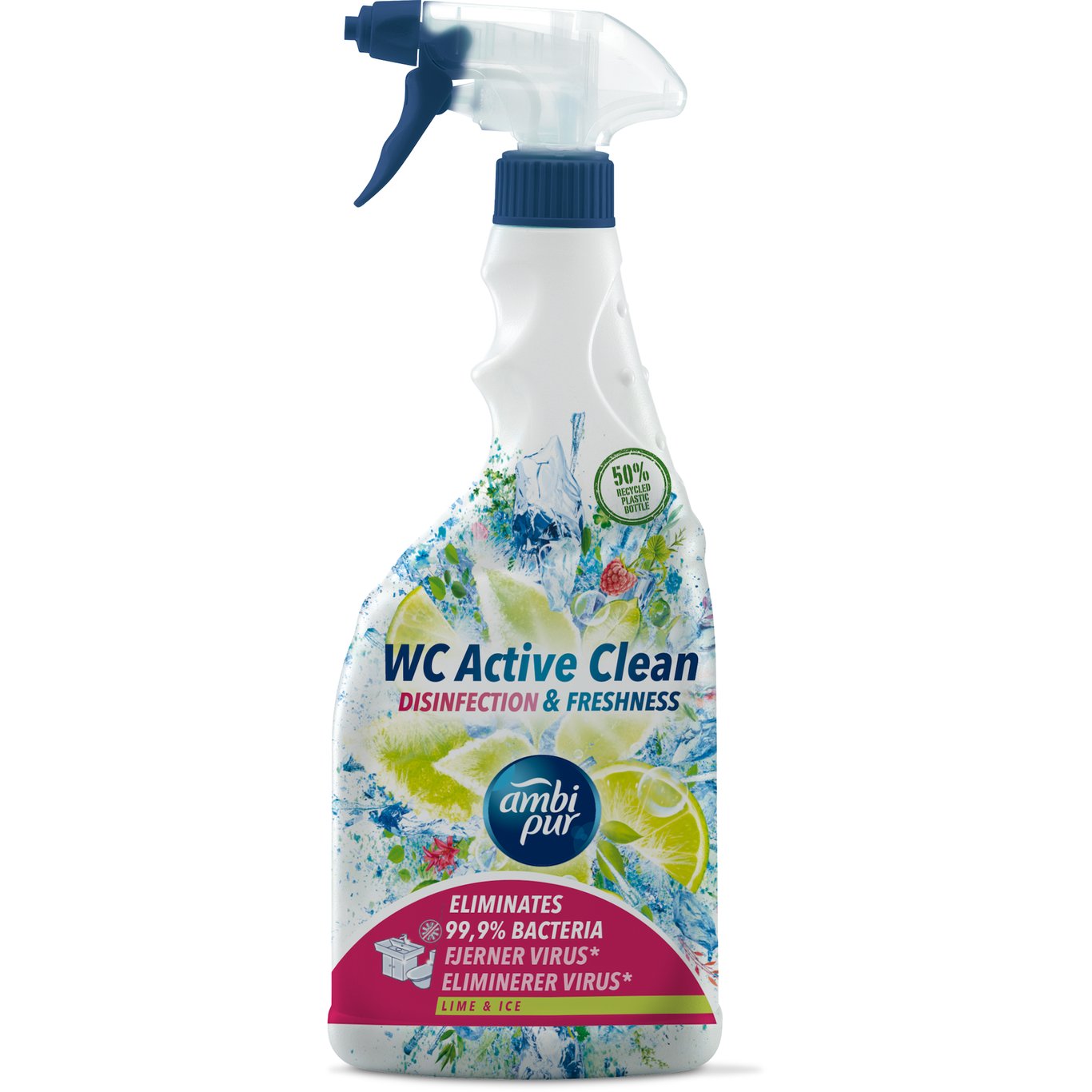 AMBI PUR WC ACTIVE CLEAN LIME & ICE 750 ML