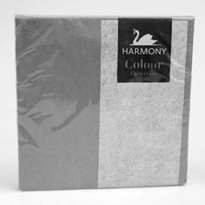 SERVIETTER 20-PK 33X33CM GRÅ