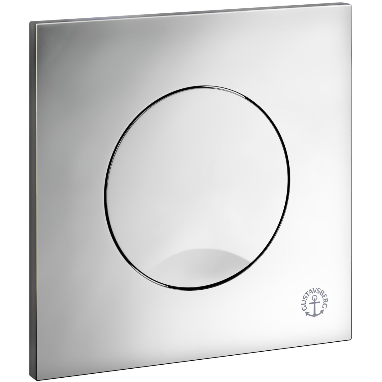 GUSTAVSBERG TOALETTKNAPP F/FIKSTUR XS M/ENKELSPYLING, BLANK KROM GUSTAVSBERG TOALETTKNAPP F/FIKSTUR XS M/ENKELSPYLING, BLANK KROM
