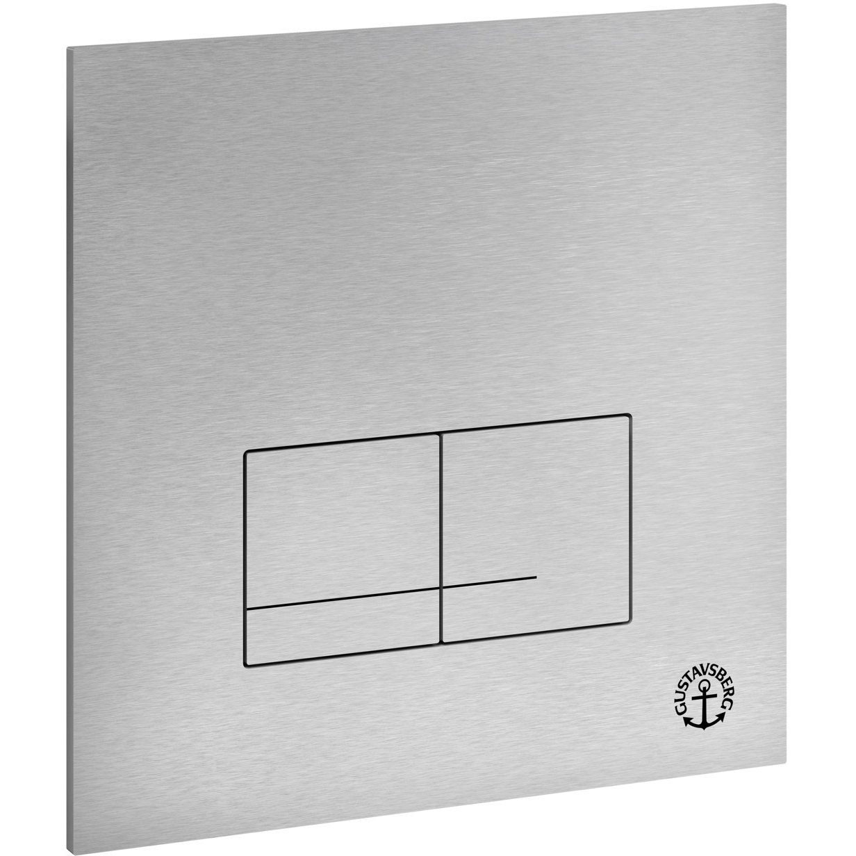 GUSTAVSBERG TOALETTKNAPP F/FIKSTUR XS, ALUMINIUM