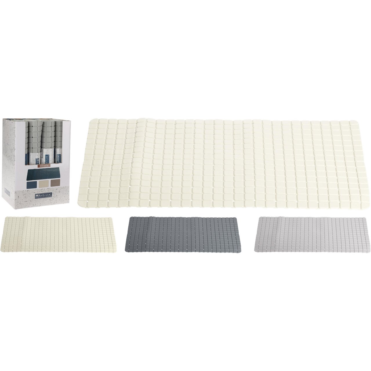 BATHROOM SOLUTIONS BADEMATTE 69X39CM ASSORTERT