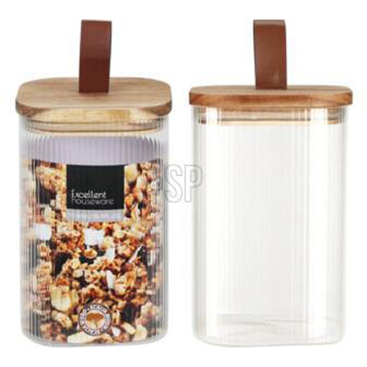 OPPBEVARINGSKRUKKE BOROSILIKATGLASS 1150ML AKASIETRE-LOKK