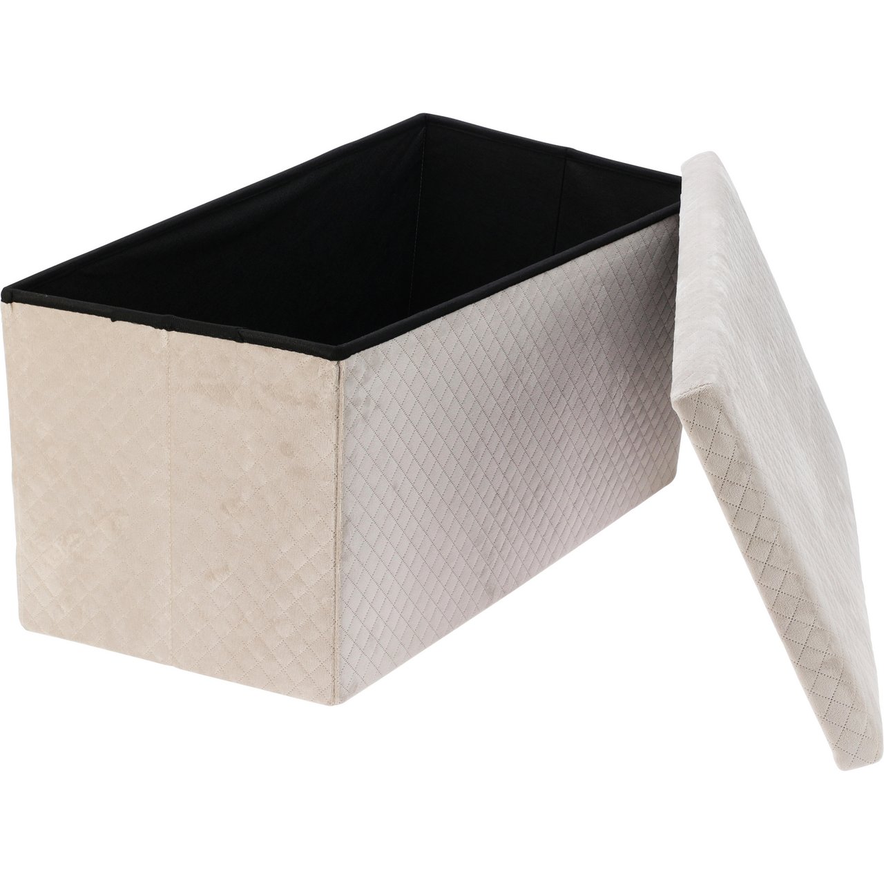 SITTEBENK MED OPPBEVARING BEIGE 76X38X38CM