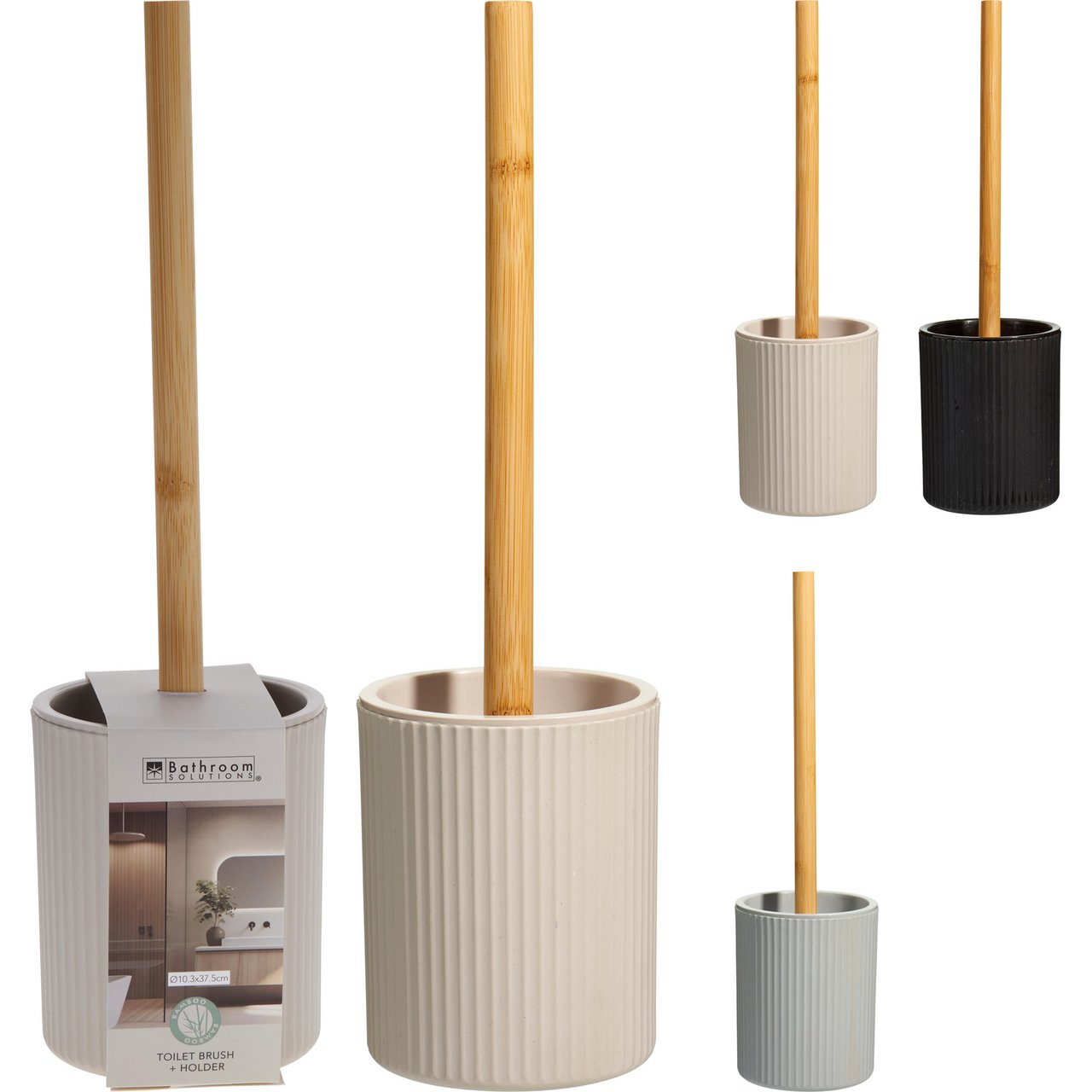 BATHROOM SOLUTIONS TOALETTBØRSTE BAMBUS ASSORTERT