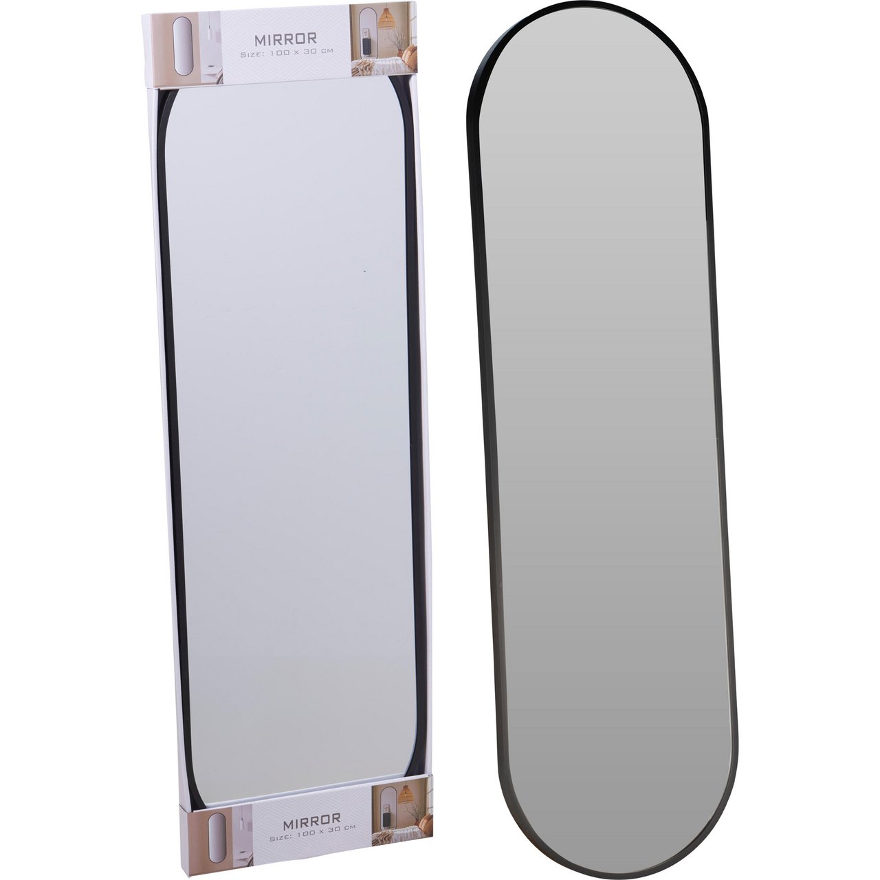 SPEIL ALUMINIUM OVAL 30X100CM SORT