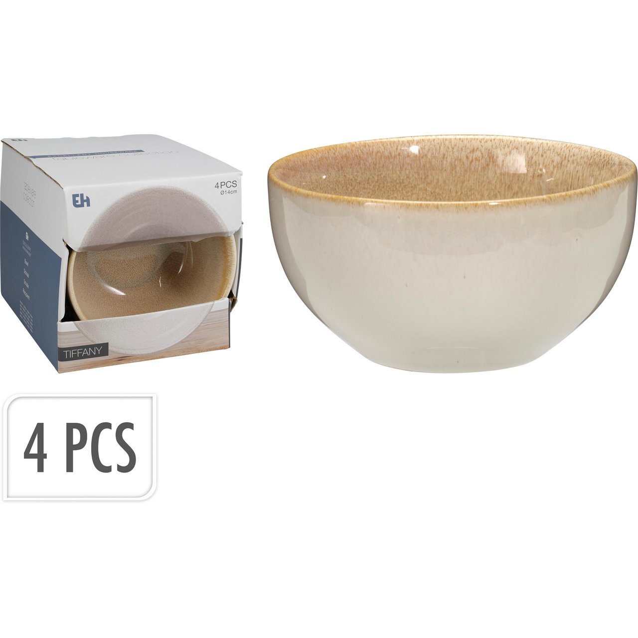 BOLLE STENTØY 580ML 4STK SAND
